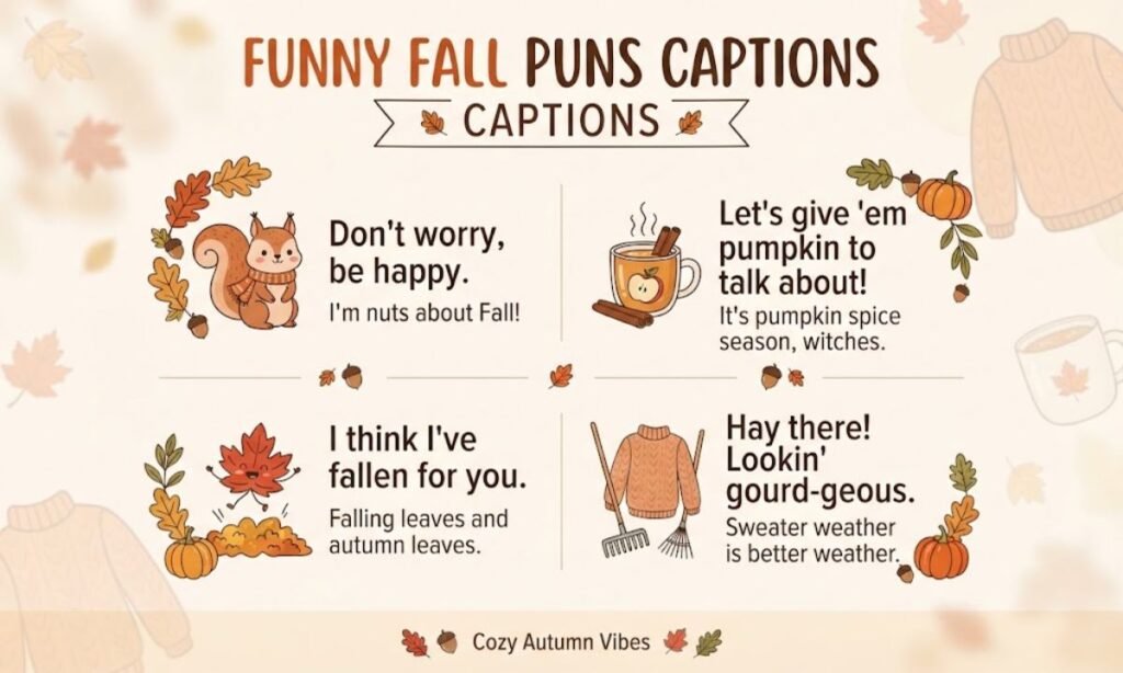 Funny Fall Puns Captions