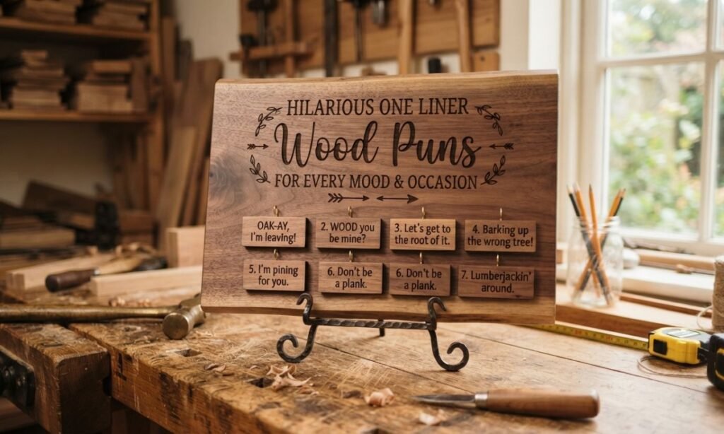 Hilarious One Liner Wood Puns for Every Mood & Occasion