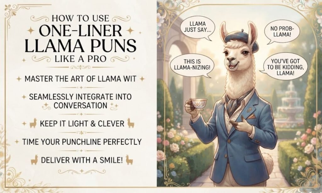 How to Use One-Liner Llama Puns Like a Pro