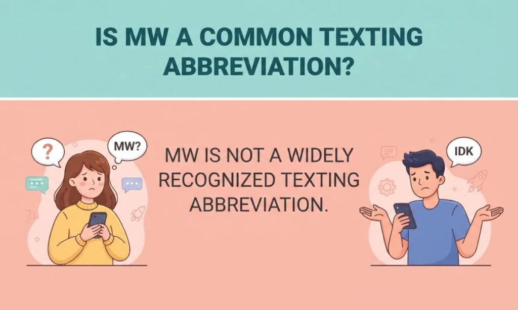 Is MW a Common Texting Abbreviation