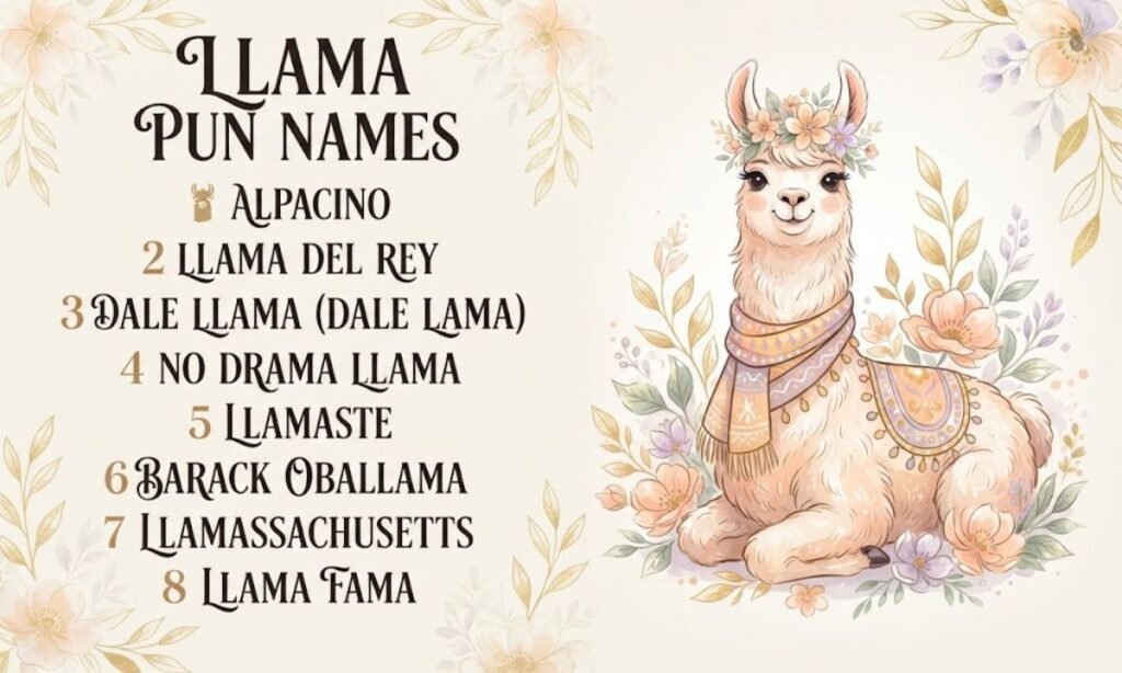 Llama pun names
