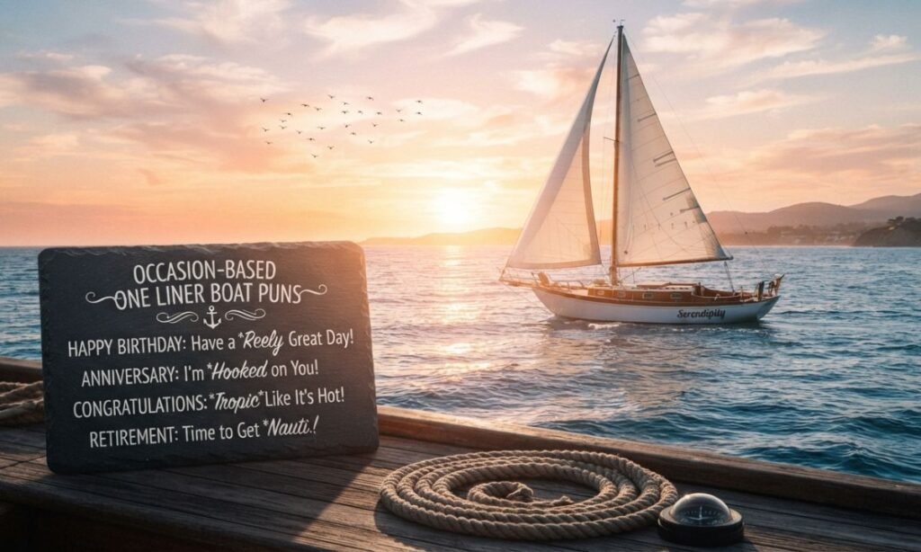 Occasion Based One Liner Boat Puns