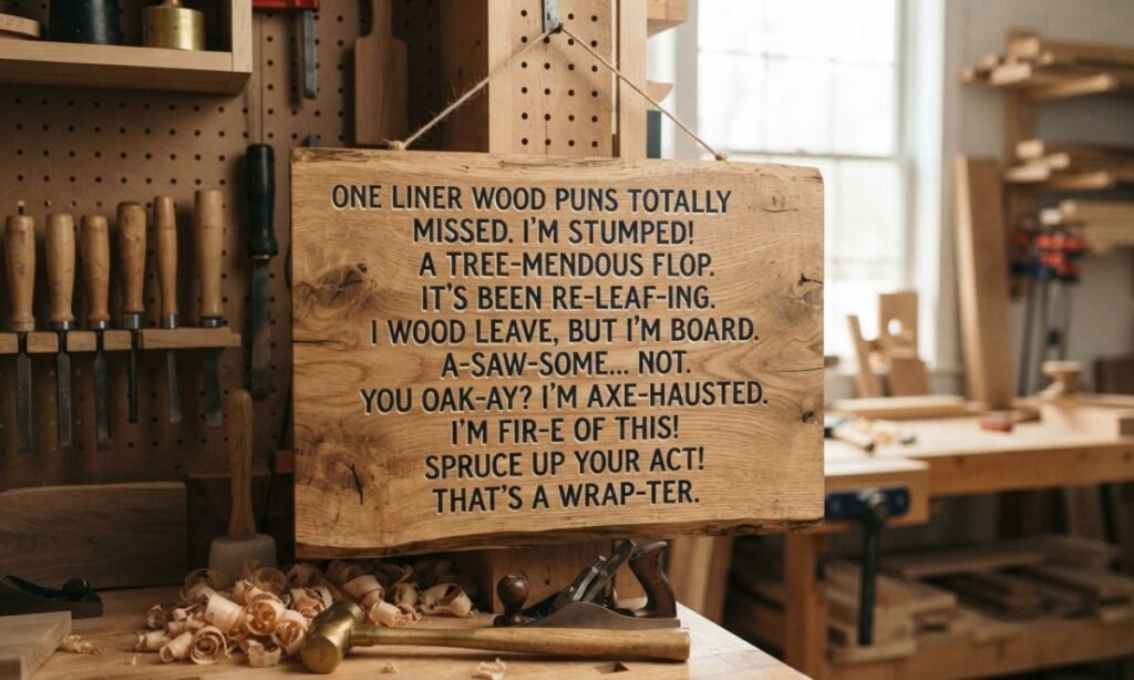 One Liner Wood Puns Totally Missed