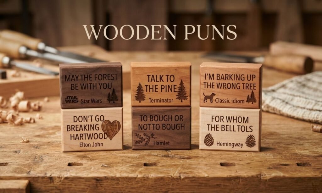 Wood Pun One Liners Inspired by Famous Phrases & Pop Culture