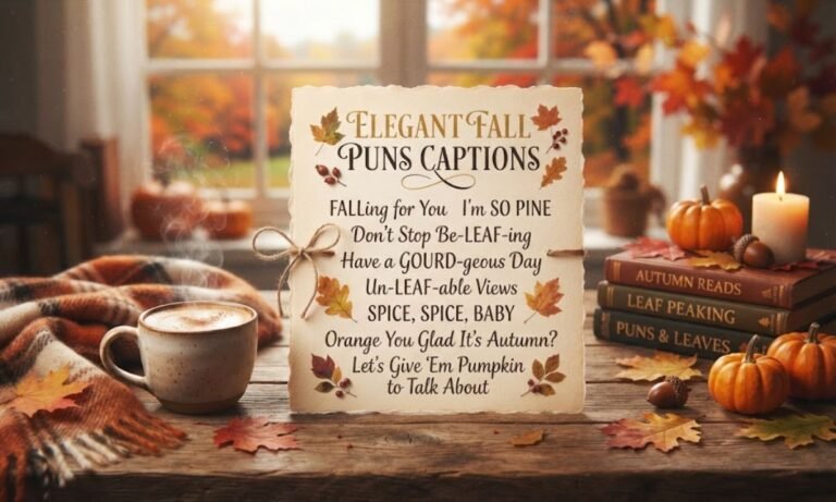 Fall Puns Captions